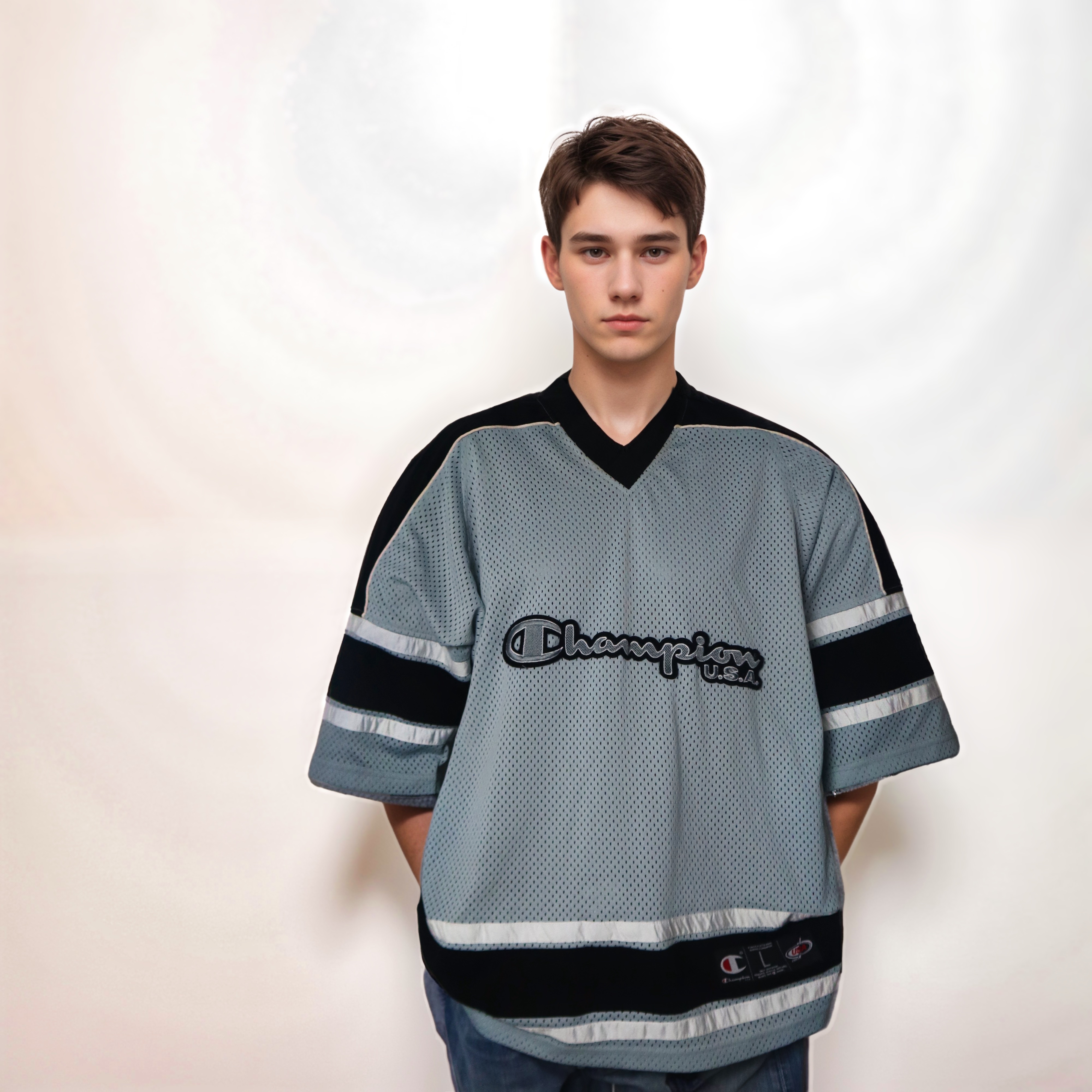 Vintage Champion USA Mesh Jersey – Men's L